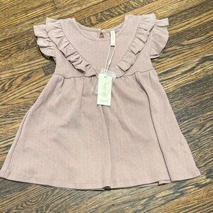 Ruffled Pink Kids Dress